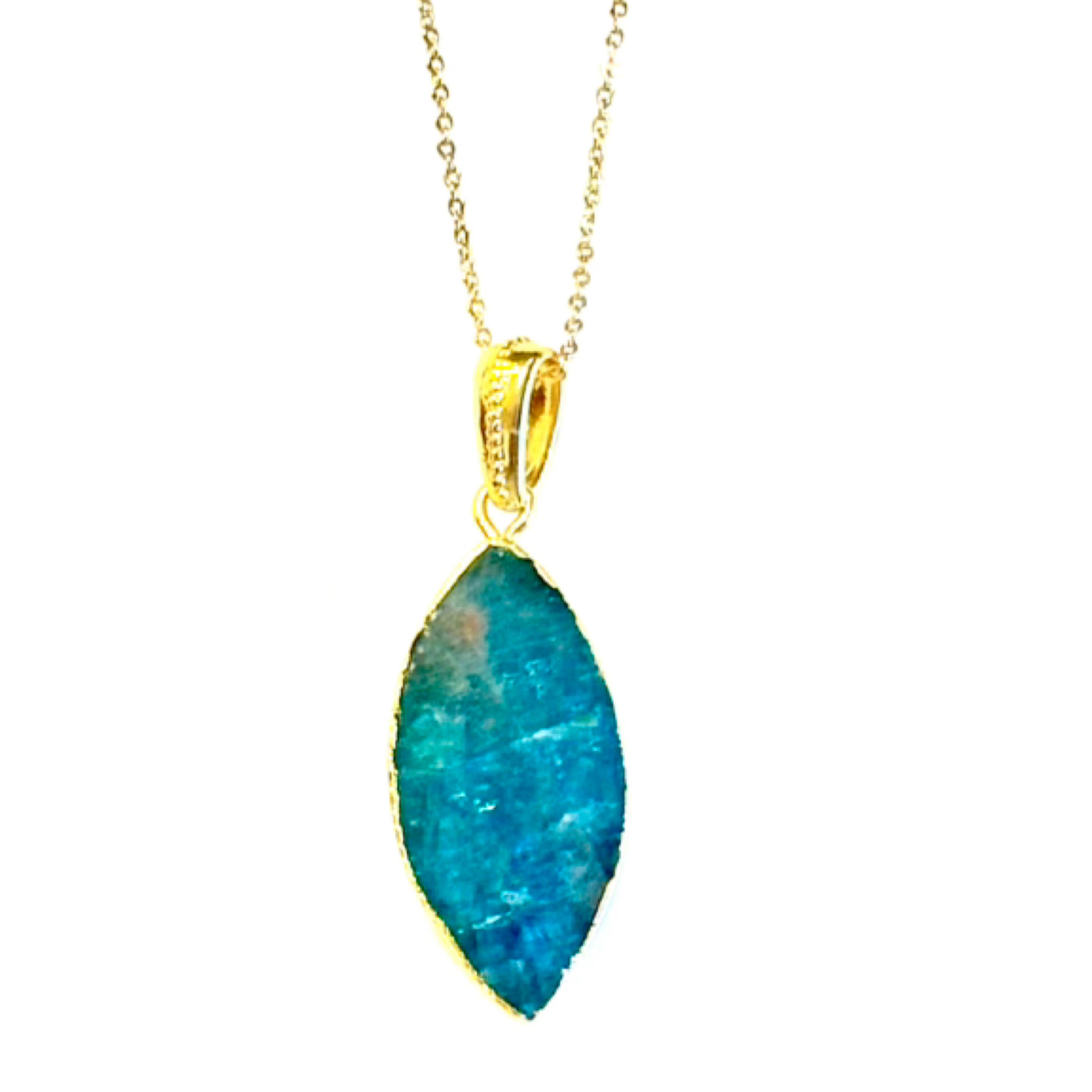 Blue Apatite Necklace