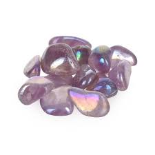 Amethyst Aura Quartz Tumbled Stone