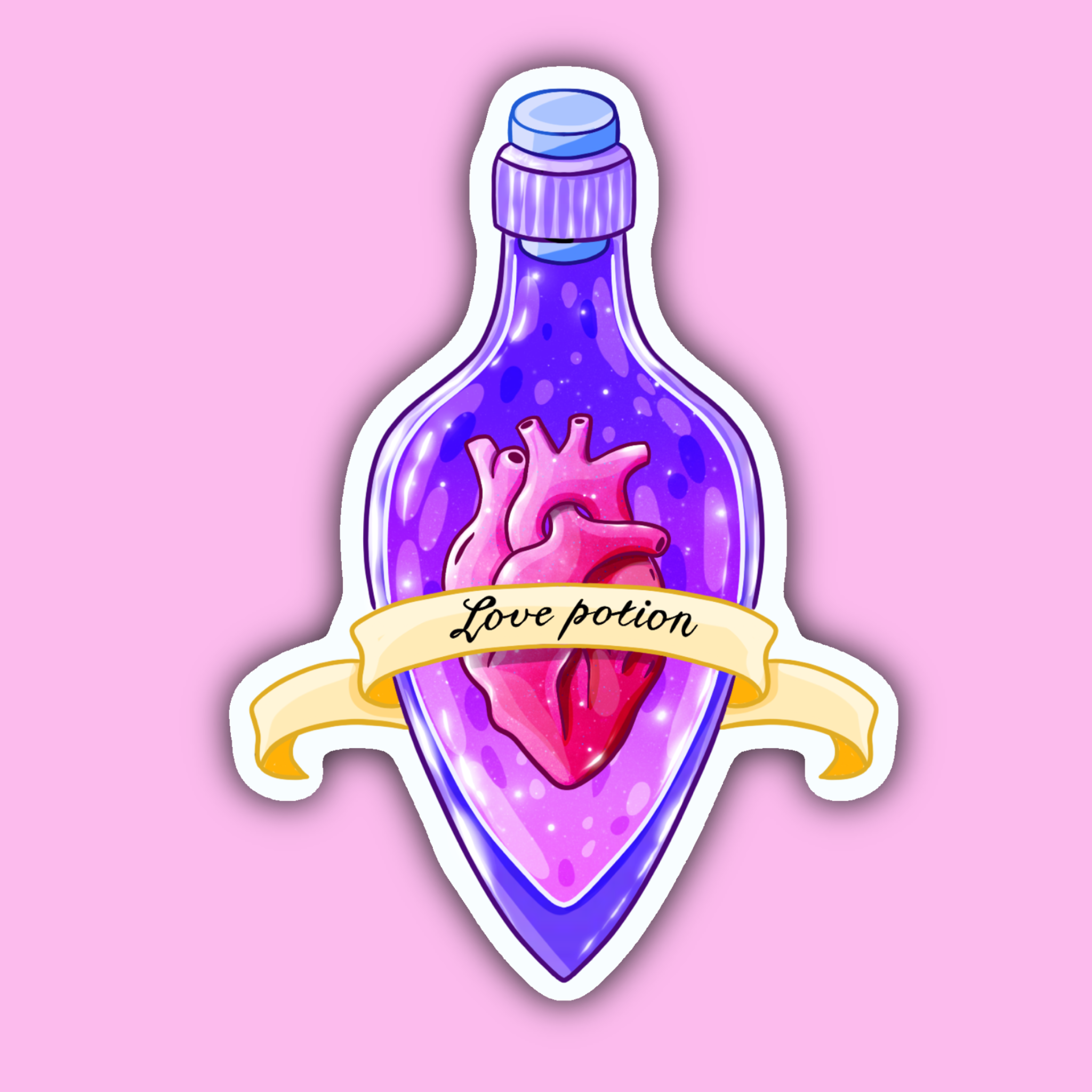 Love Potion Bottle Sticker