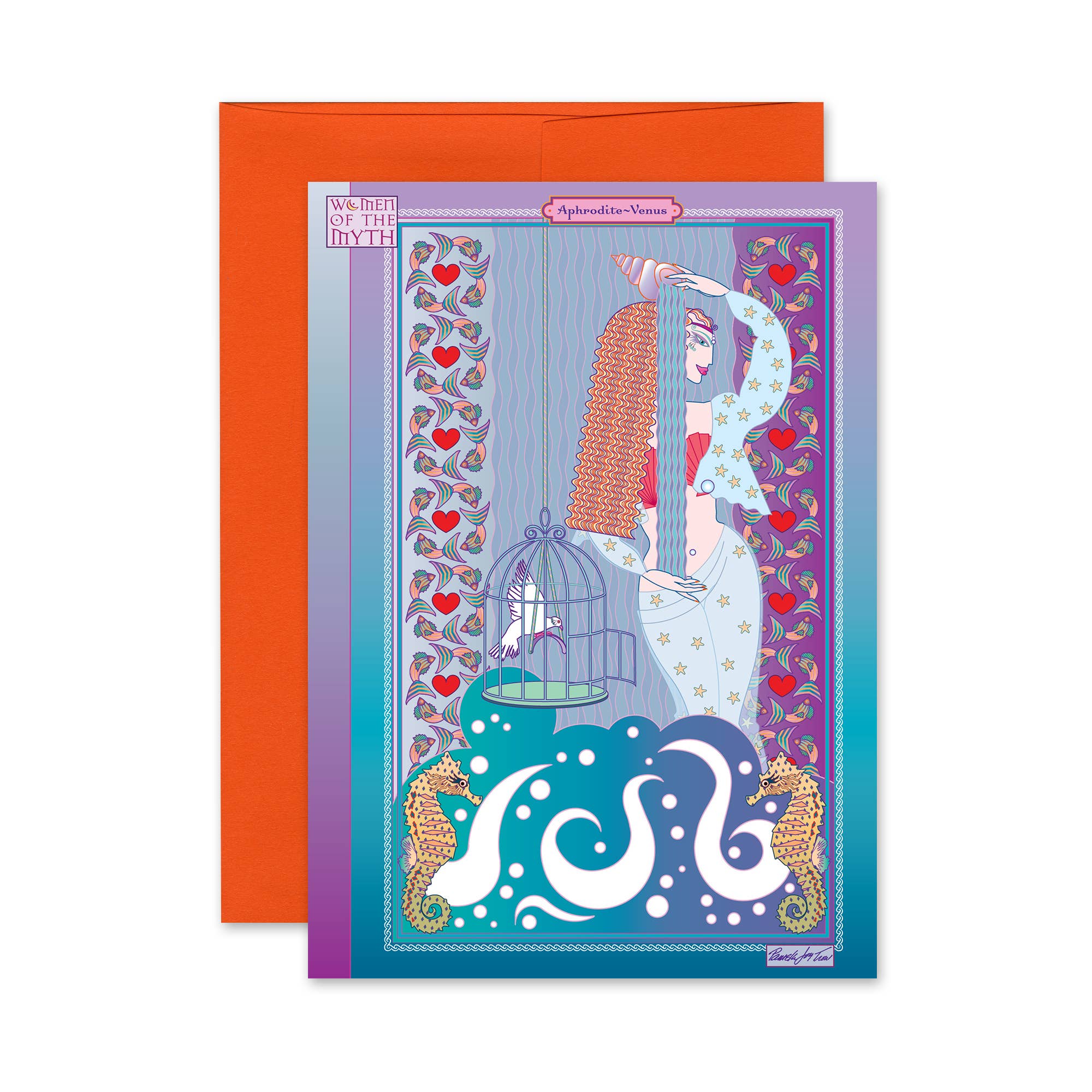 Women-Of-The-Myth-Aphrodite-Venus Greeting Card