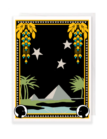 Desert Caravan Greeting Card