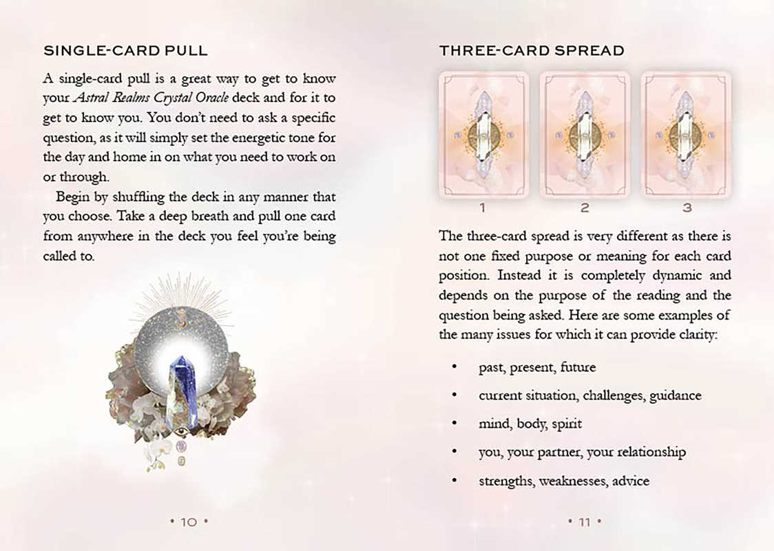 Astral Realms Crystal Oracle by Leah Shoman: Flashcards; 128 pages, English, photo 2 of 4