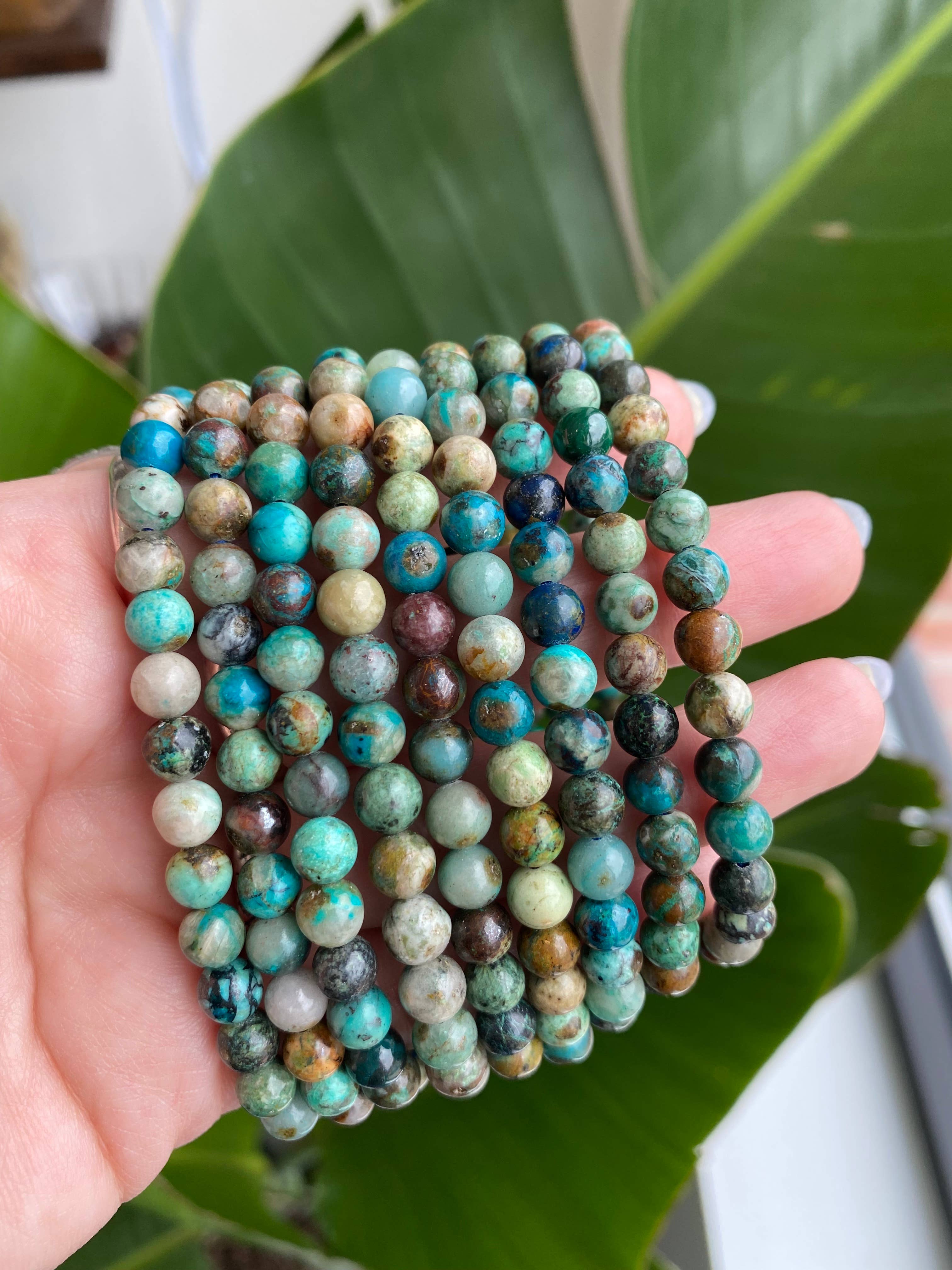 Chrysocolla Beaded Bracelet