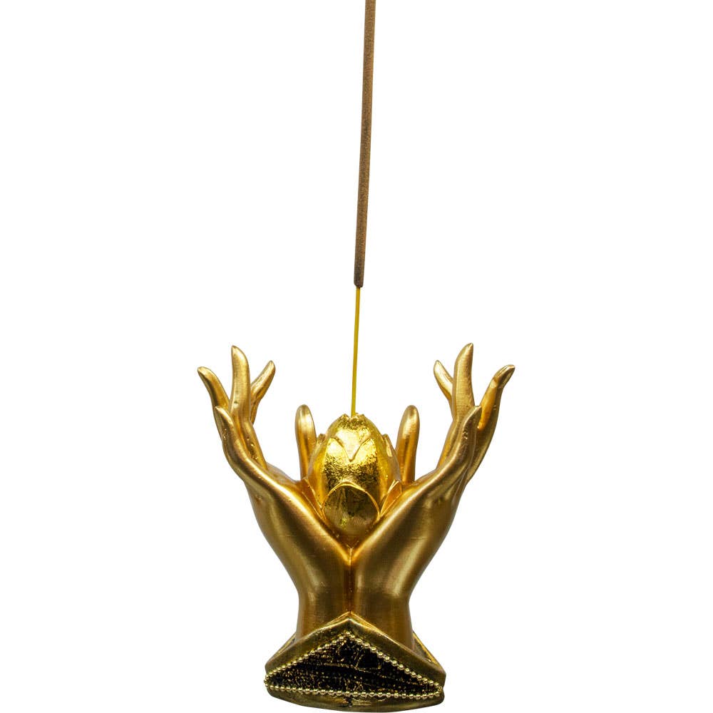 Incense Holder - Lotus Mudra Hands