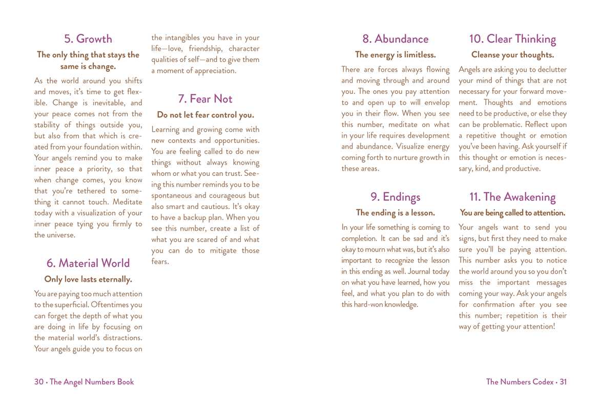 Angel Numbers Book by Mystic Michaela: Hardcover; 288 pages, English, photo 3 of 6