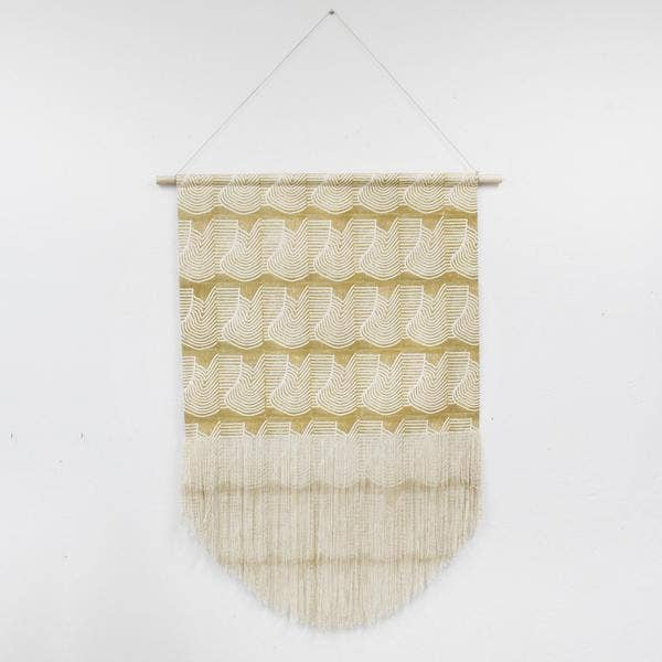 Large Flood Wall Hanging in Gold