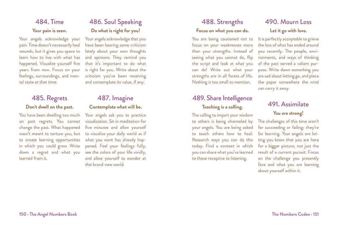 Angel Numbers Book by Mystic Michaela: Hardcover; 288 pages, English, photo 4 of 6