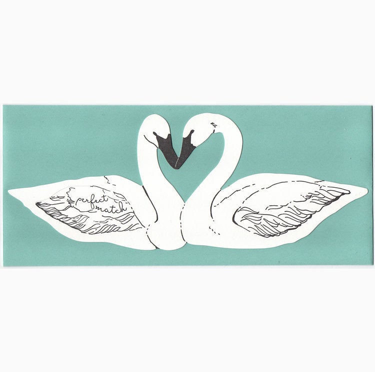 Die Cut Swan Card