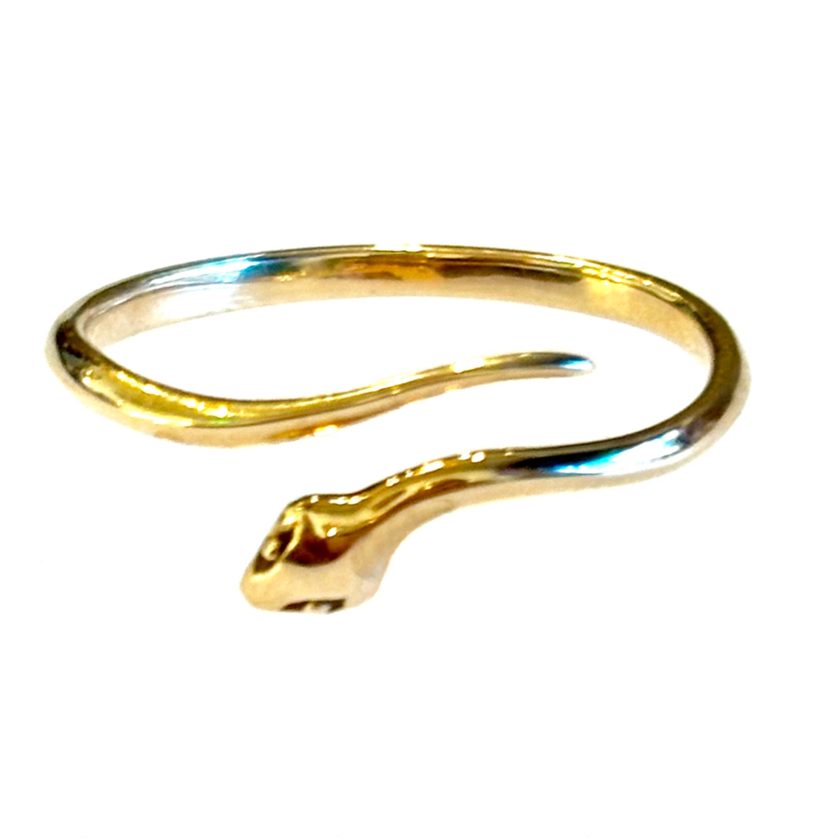 Adjustable Bronze Snake Ring
