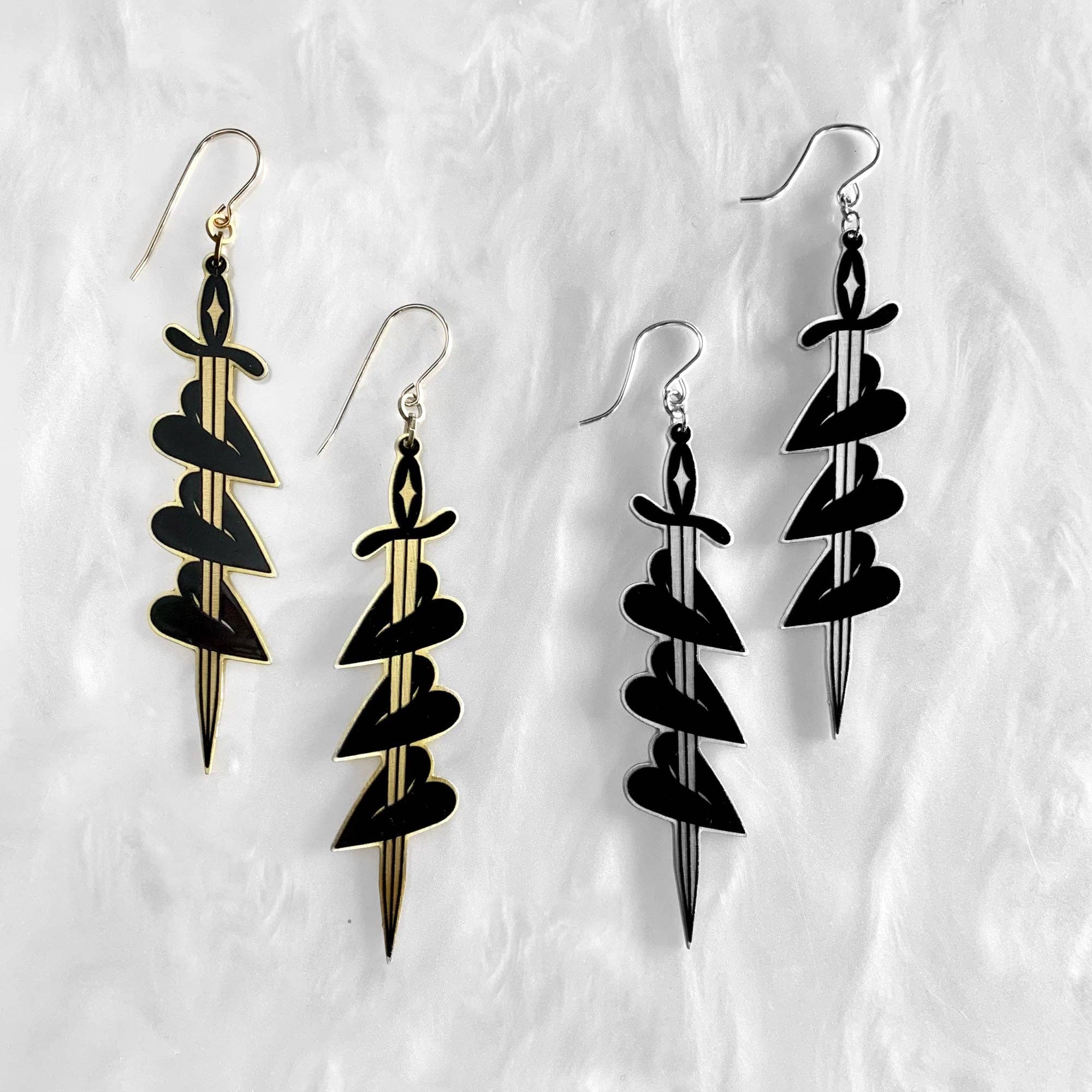 While Odin Sleeps Tria Corda Earrings