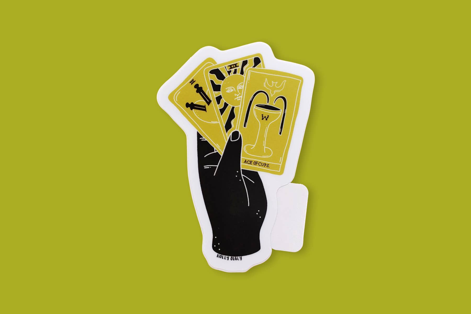 Hand and Tarot Vinyl Sticker