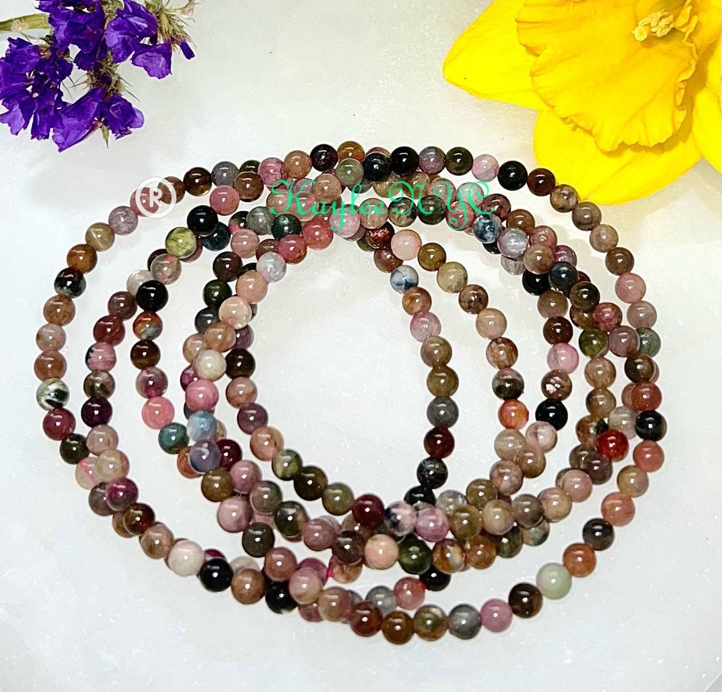 Watermelon Tourmaline Bracelet