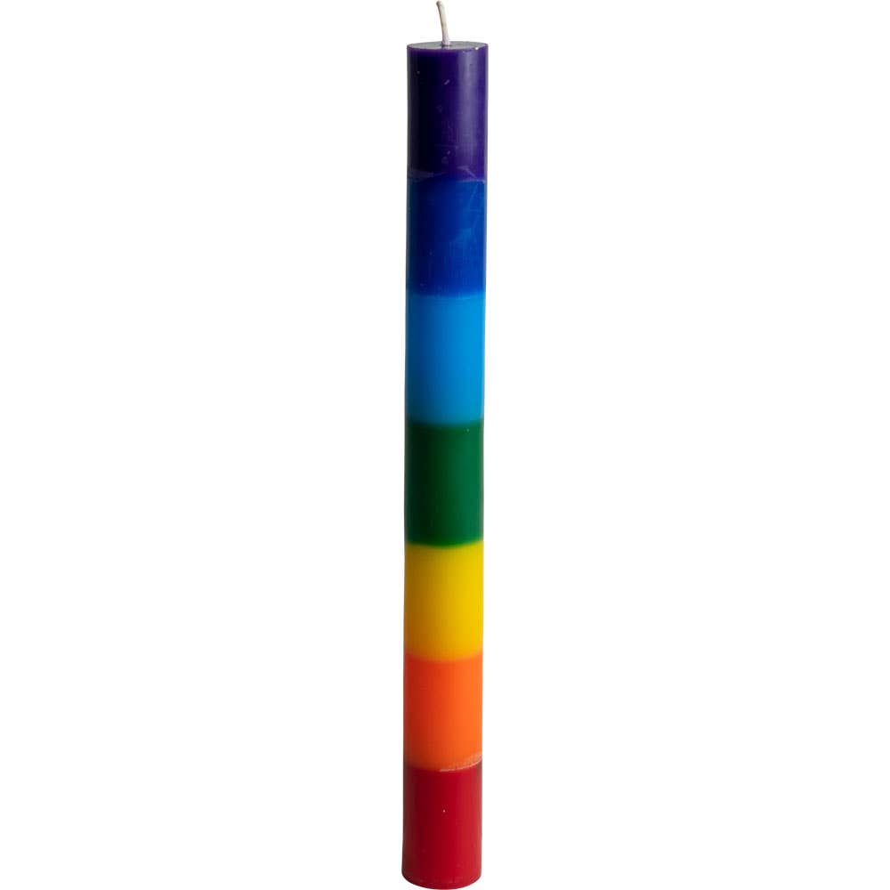 Chakra Balancing Thin Pillar Candle