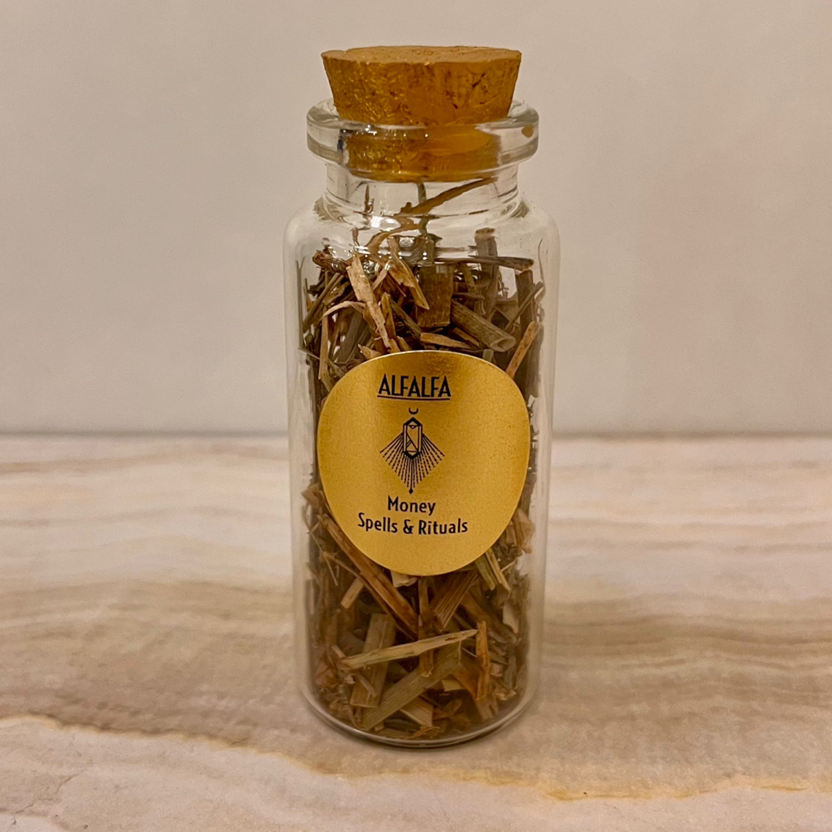 Alfalfa Herb Bottle - Money