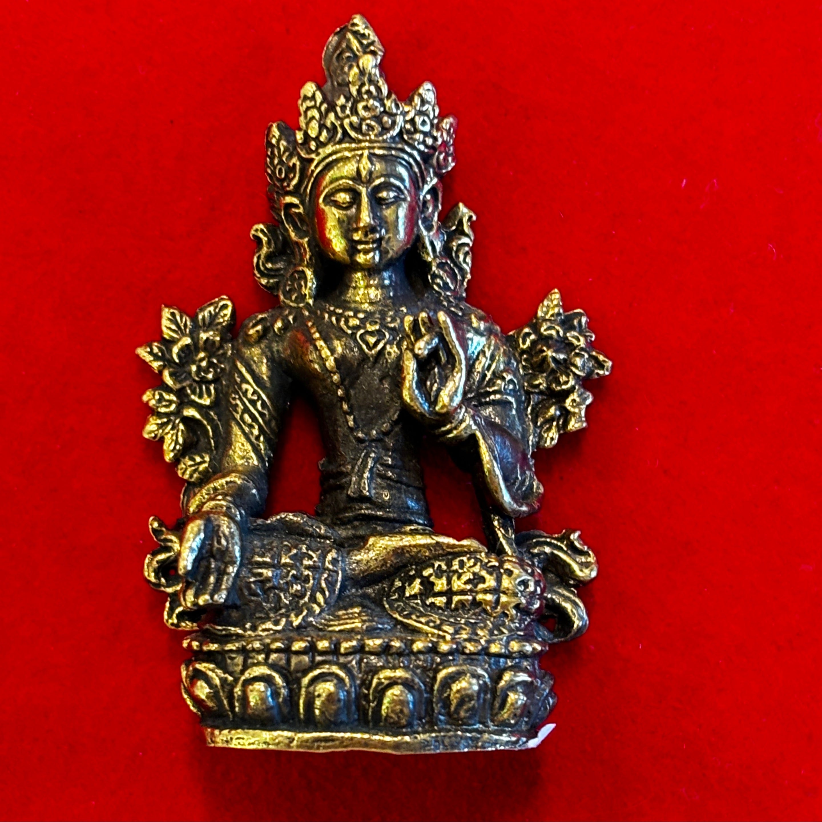 Brass White Tara Statue