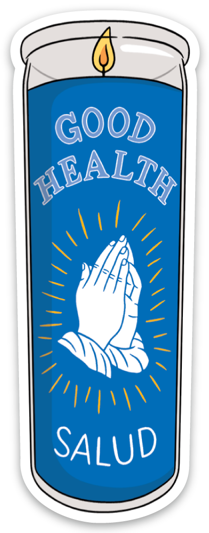 Good Health Candle Die Cut Sticker