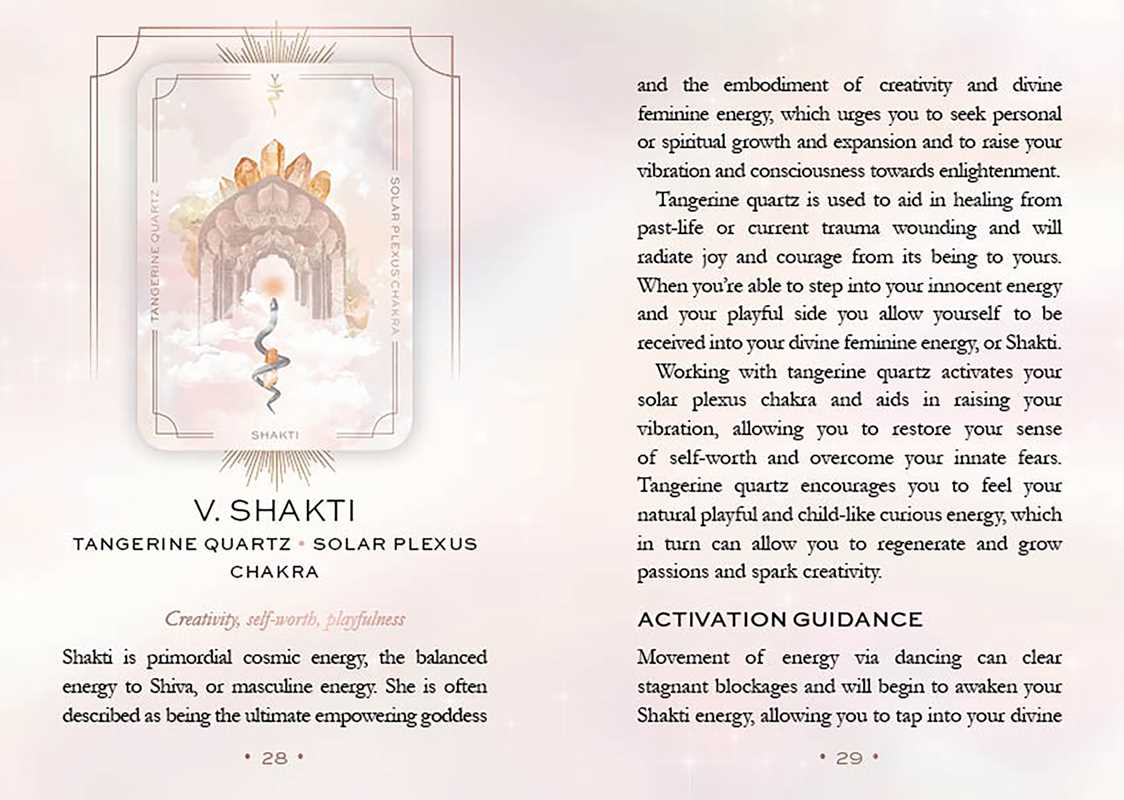 Astral Realms Crystal Oracle by Leah Shoman: Flashcards; 128 pages, English, photo 3 of 4