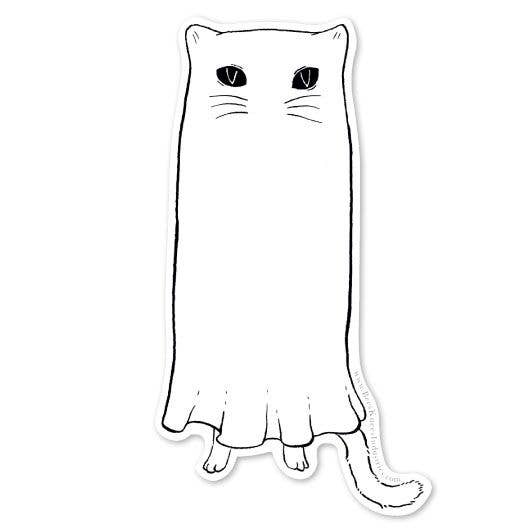Floating Ghostie Vinyl Sticker